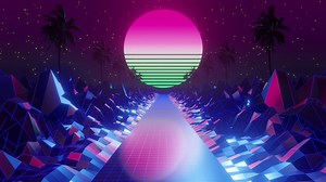 Download 80s Moon Background for free