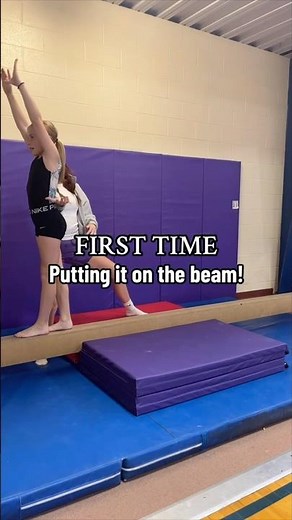 How to do a Back Handspring on Beam #gymnasticstips