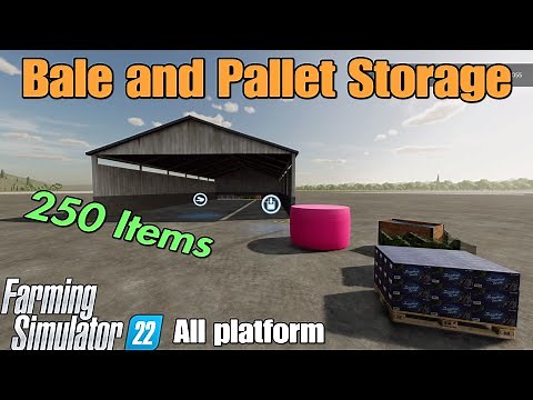 Bale and Pallet Storage / INCLUDED with FS Update on FS22