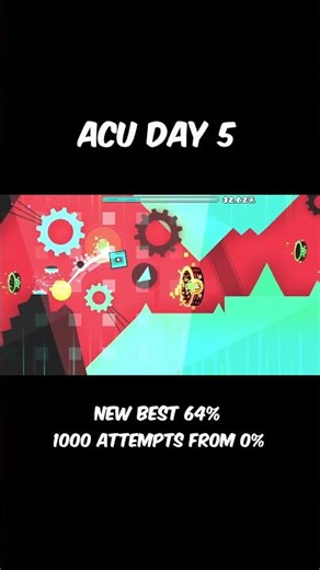 Acu 64% progress 👌 #extremedemon #gdupdate #gd #geometrydash #gameplay #gaming #games