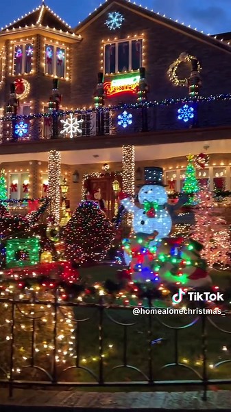 Would you live in this neighborhood? ❄️🎅🎄 . . #christmas #christmasdecor #christmasdecorations #christmastree #cozychristmas #christmas2024 #christmastime #christmasmood #christmasvibes