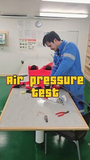 Air pressure test on Immersion Suit by 3off Romel L. Deguit! #followelkapitan #captainlesther #ElKapitan #Immersionsuit #fypシ #fb #virals #everyoneシ゚ #comment #LikeFollowShare #thankyou | El Kapitan