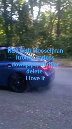 n20 Mosselman Itronic catless downpipe and muffler delete f30 #bmw