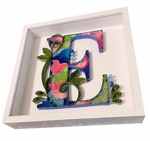 Custom Handmade Quilling Art, Personalized Paper Home Decor, Letter Artwork - Etsy