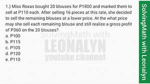 38K views · 959 reactions | Word Problem#1 | Free Reviewers with Leonalyn | Facebook