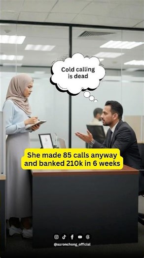 She almost believe her leader telling her cold calling is dead … instead she banked 220k in 6 weeks