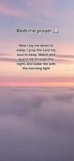 Bedtime Prayer Lyrics: Now I Lay Me Down to Sleep