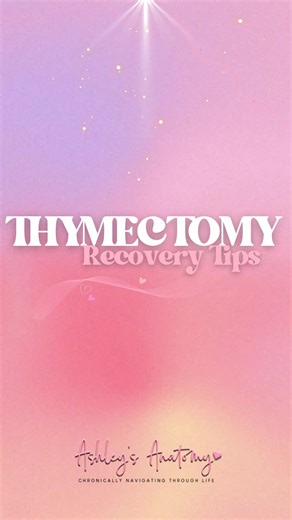 Ashley B. on Instagram: "Thymectomy recovery isn’t one-size-fits-all. These tips helped me, hoping they help someone else too ✨🫁🛏️ Make sure to share with the MG warriors in your life. #sponsoredpost • • • #ad #myastheniagravisnews #biorare #thymectomy"