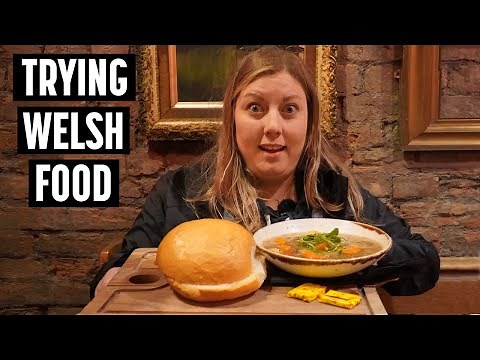 Americans Try Welsh Food for the First Time in Cardiff, Wales