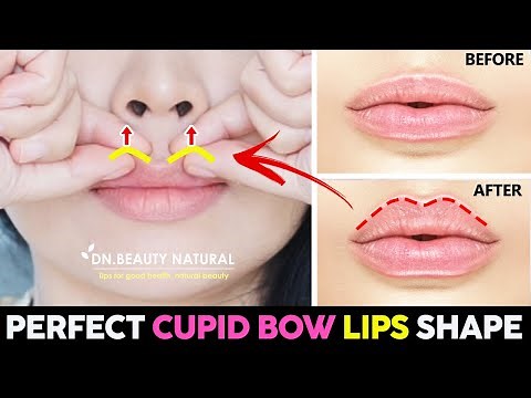 3 Steps How to Get Perfect Cupid Bow Lips shape | Fix uneven Upper lips, uneven Cupid Bow Lips