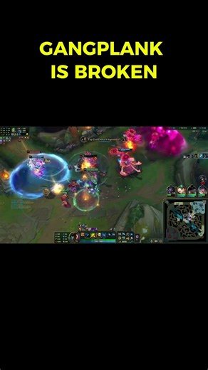 Gangplank is so broken #trending #leagueoflegends