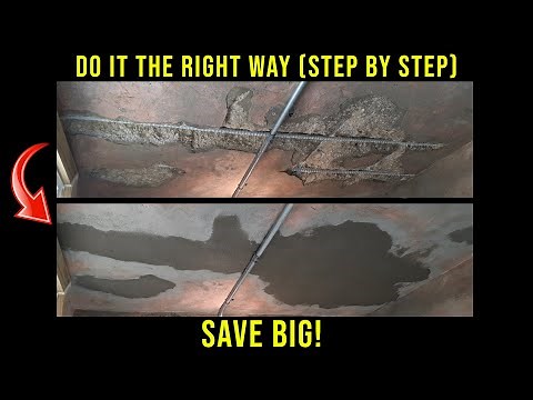 How To PROPERLY Repair Concrete Damaged By Rusted Rebar (Ceilings/Walls/Floors)