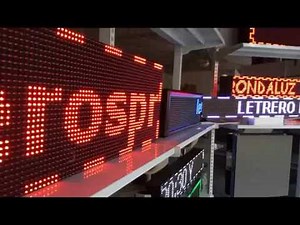 Carteles luminosos LED programables electrónicos Funcionamiento - Rondaluziluminación