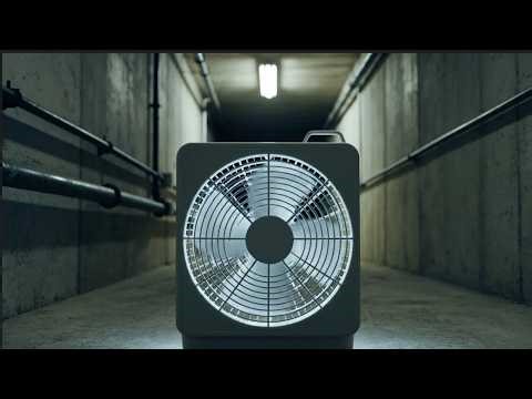 10 Hours Utility Hallway Box Fan White Noise for Sleep, Relaxation & Focus