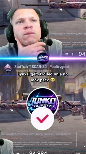 Jynxzi gets trolled on a no look pack 😭 #jynxzi