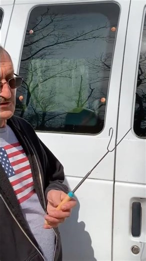 Genius hack to open locked van door