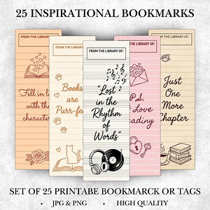 Inspirational Library Card Bookmark, Library Card Bookmark, Positive Bookmark, Junk Journal Bookmark, Library Bookmark, Book Lover Gift - Etsy