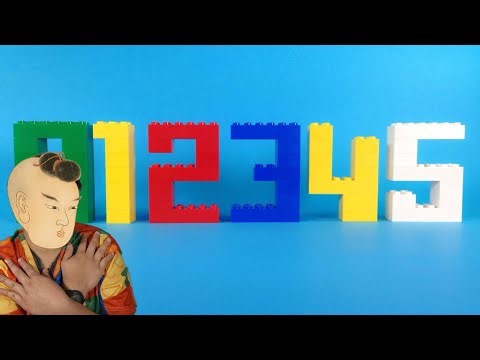 I Built The Tiniest, Colorful And Skinniest Numbers Into Lego