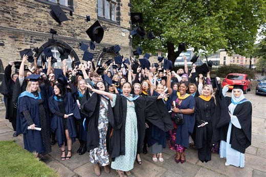 10 photos of proud and excited Calderdale College students celebrating their graduation