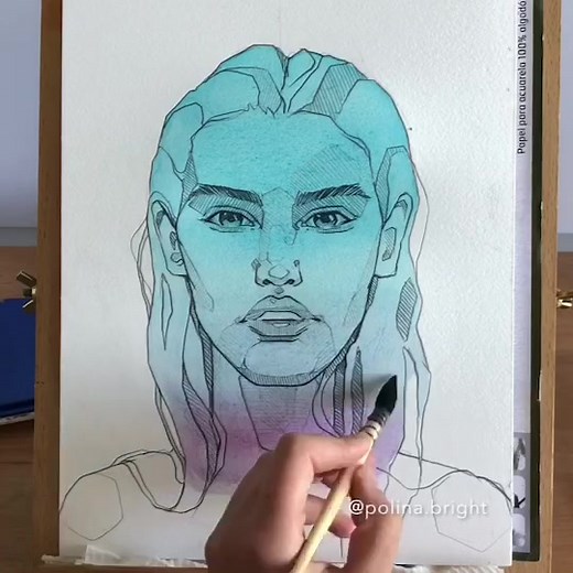 Colorful Art Tutorial with Polina Bright