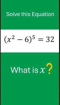 Solving an Exponential Equation Quickly: Can you solve it in 5 Seconds?