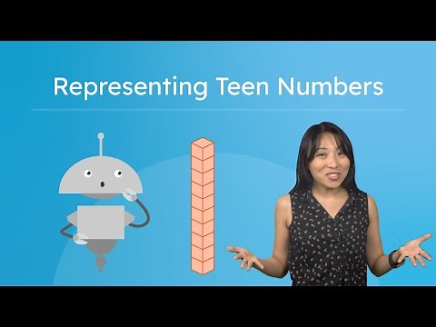 Representing Teen Numbers - Using Ten Frames and Base Ten Blocks