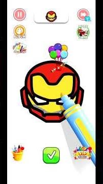 Iron Man Head Art 🔥 Satisfying Drawing #ironman#satisfying #art #drawing