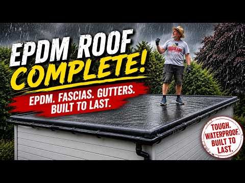 How to Install an EPDM Roof Step by Step | Garden Room, Fascias & Guttering