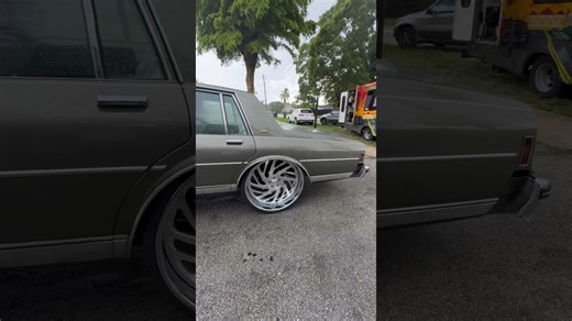 Chevy box on 26’s Asantis mounted up in the rain