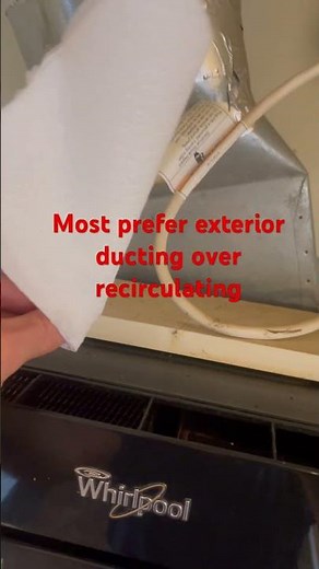 Amateur range hood ducting. #homeinspection