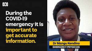 In times of health emergencies, it’s important to have accurate information. PNG's Doctors, nurses and health workers have the most accurate information about COVID-19. Dr Mangu Kendino explains why it is important to only share information from trusted sources. | ABC Pacific