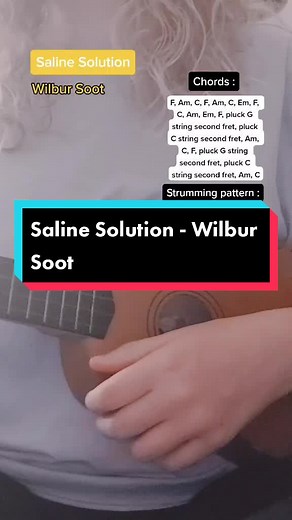 Saline Solution Ukulele Chords by Wilbur Soot