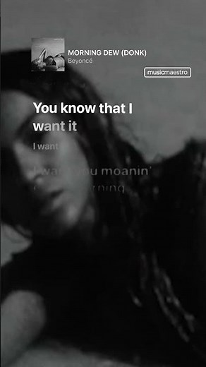 🌅 Beyoncé ‘**MORNING DEW (DONK)**’ Lyrics#shorts #Beyoncé #morningdew