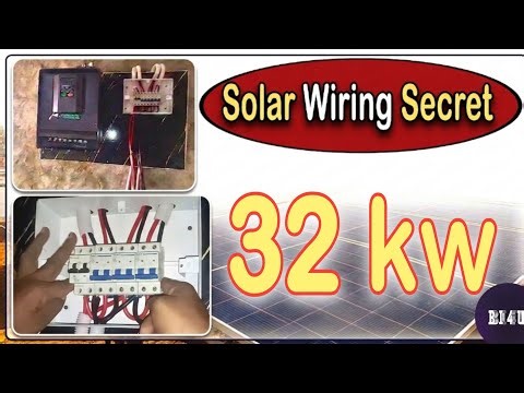 Solar wiring secrets | How to Install 32 kw Solar Plates, VFD, and Water Pump | Money saving work