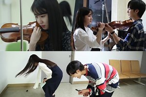 Watch: Park Eun Bin Introduces Her Violin   Shows Chemistry With Kim Min Jae On Set Of "Do You Like Brahms?" | Soompi