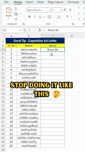 Excel Tips Your Managers Don’t Teach You | Excel Shortcuts #exceltutorial #exceltraining #viral