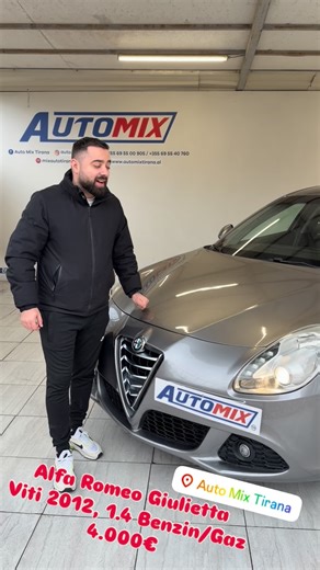 🚘 Auto-Mix-Tirana 🚘 on Instagram: "📌 Alfa Romeo Giulietta • Viti 2012 • Motorr 1.4 benzine+gaz • Kambio Manuale • Komanda ne timon • Pilot automat • Klima • Radio cd+aux+usb • Sensore parkimi • Drita led • Dy çelesa 📌 Çmimi 4.200 euro (dogana e paguar). 📌 Tel. 0695500905 #makina #makine #merrjep #tirana #automixtirana"