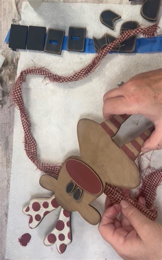 How cute!!! Wonky Reindeer DIY Christmas Ornament | Grace and Tattered Lace