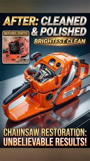 Chainsaw Deep Cleaning 🔥 | Complete Engine & Parts Wash 🪚