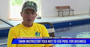 Georgetown Township swim instructor forced to stop lessons after building pool in her backyard