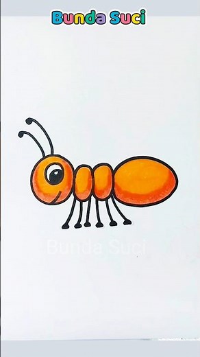 How to Draw an Ant for Kids | Easy Ant Drawing Tutorial