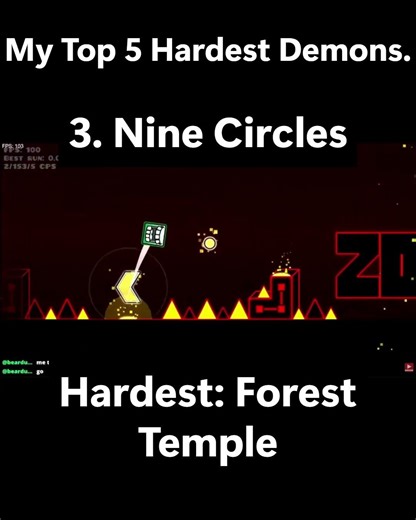 Top 5 Hardest Levels #geometrydash #livestream #gd