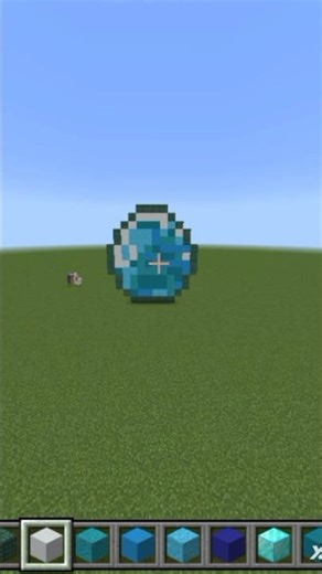 diamond pixel art #minecraftbuilding