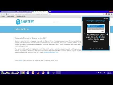 Ghostery Extension in Chrome and Firefox