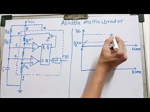 Lecture-10- 555 Timer as Astable Multivibrator | Circuit, Working & Frequency Formula