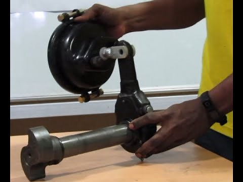 Dismantling, Components identification, assembling of S-cam type drum brakes