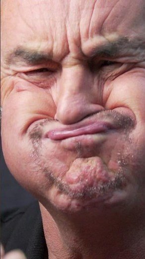 This man has won the world gurning championships 18 times!