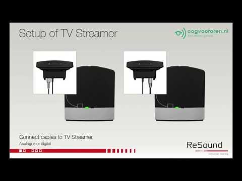 Instellen van de ReSound Unite TV Streamer 2 - Oogvoororen.nl