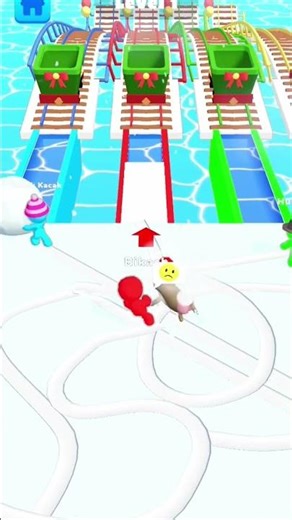 ice runner battle: snow race #shortvideo