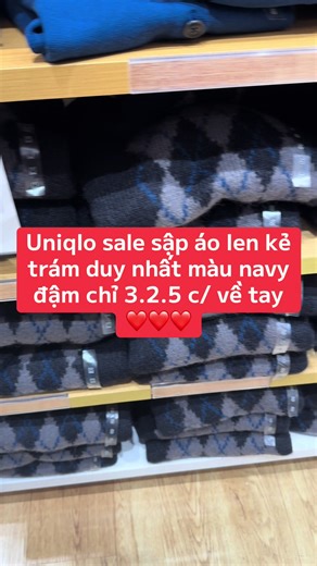 Hàng hãng giá quá tốt luôn mn ơi #uniqlo #sale #order #hue